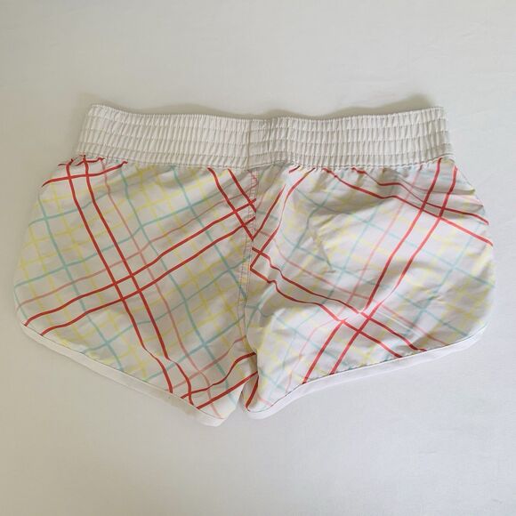 Xhilaration Board Shorts Women M White Pink Colorful Summer Swim Coverup Beach - Picture 2 of 7